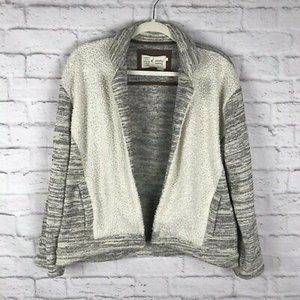 Saturday Sunday Anthropologie - Size S Moelleux Open Front Jacket Sweater Sherpa